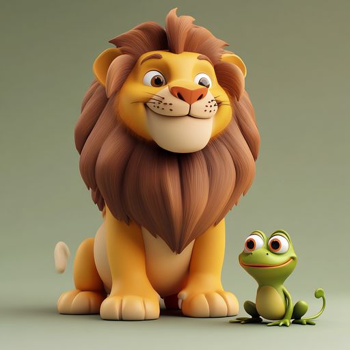 La Grenouille et le Lion