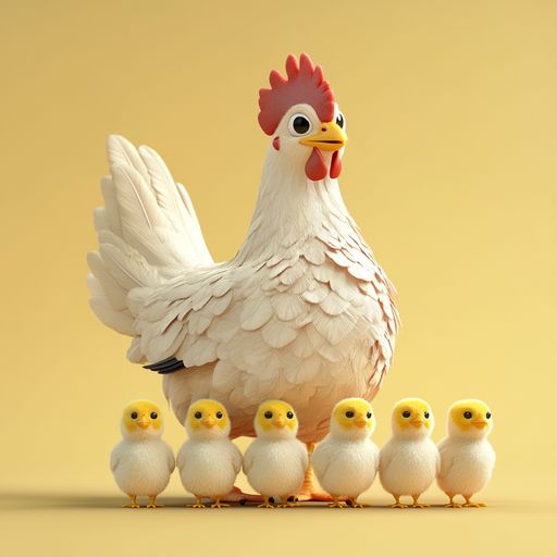 La Poule et ses Poussins