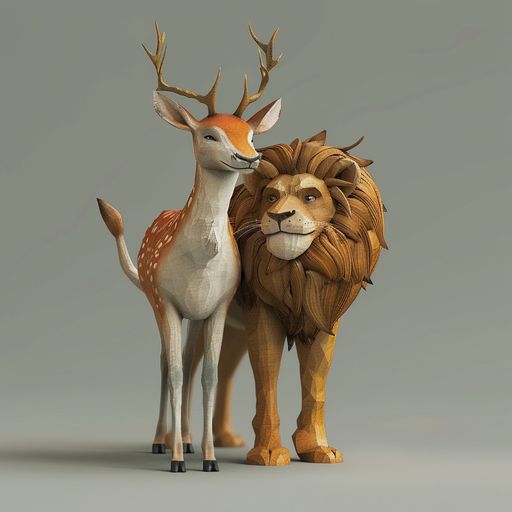 Le Cerf et le Lion