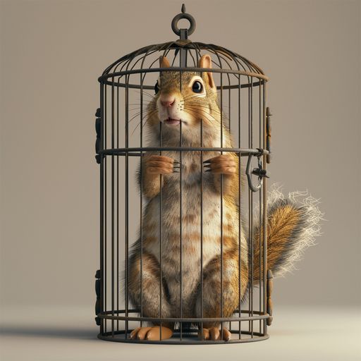 L'Écureuil en cage