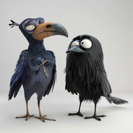 L'Ibis et le Corbeau