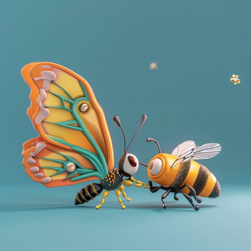 Le Papillon et l'Abeille