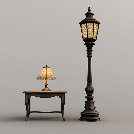 La Lampe et le Réverbère