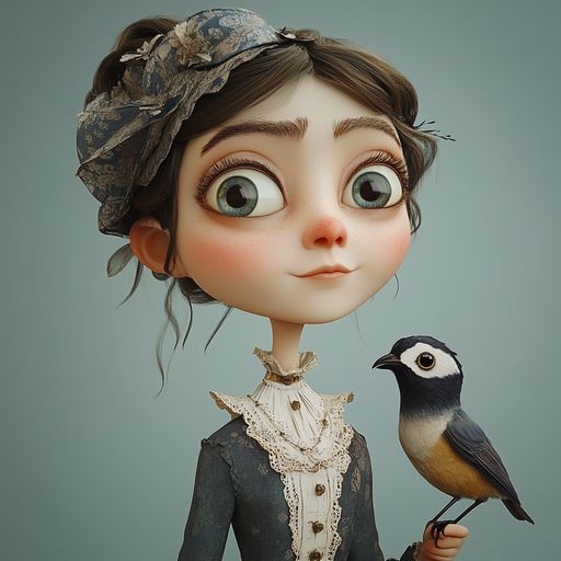 La petite Fille et l'Oiseau