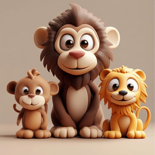 Les Singes et le Lion