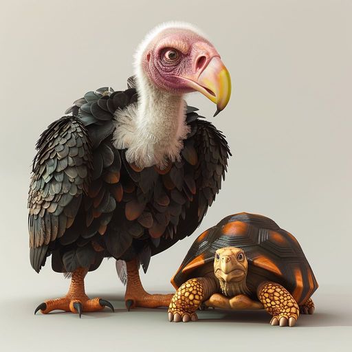 Le Vautour et la Tortue