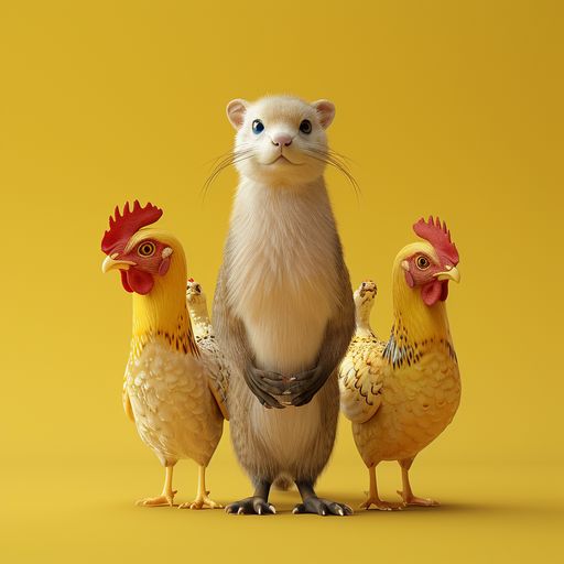 Le Furet et les Poules