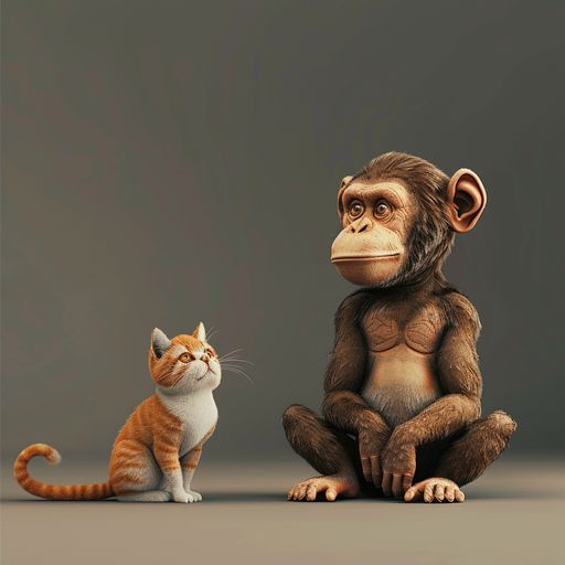 Le Singe et le Chat