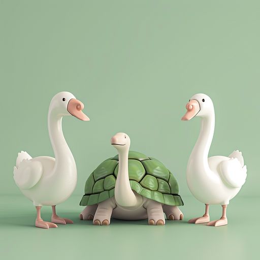 La Tortue et les deux Cygnes