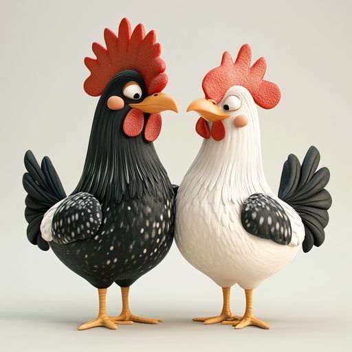 Le Chapon et le vieux Coq