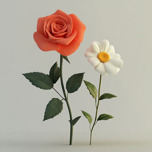 La Rose et la fausse Fleur