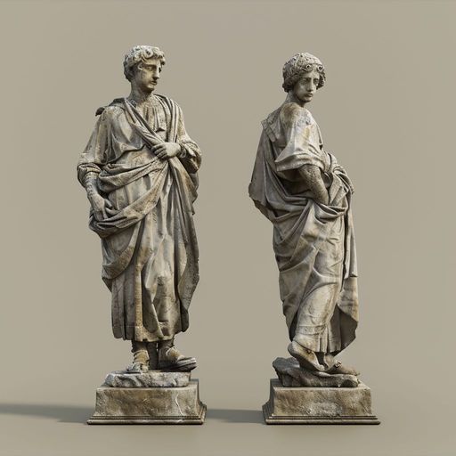 Les deux Statues