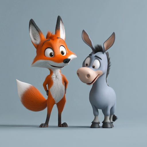 Le Renard et l'Âne