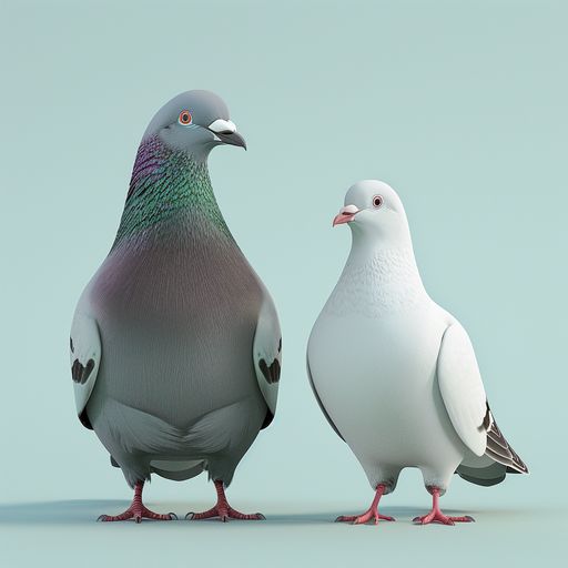 Le Pigeon et la Colombe