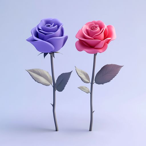 La Violette, le Zéphyr et la Rose