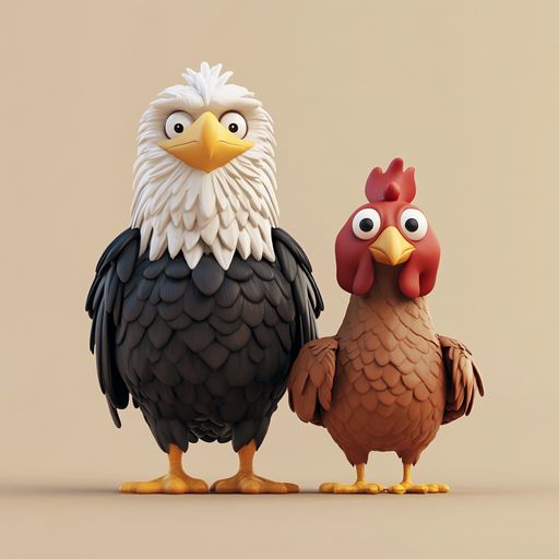 L'Aigle et la Poule