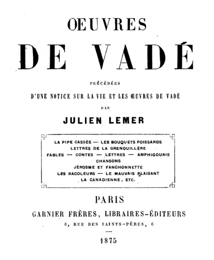 Œuvres de Vadé></a></div>							<small class=